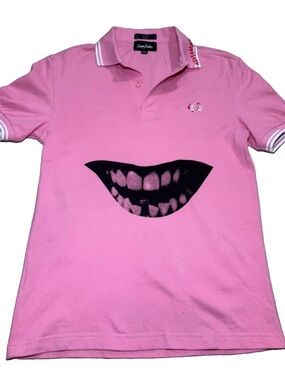 Fred Perry Barney Bubbles Mouth Polo Size 36 / Small RARE